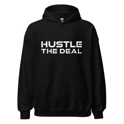 Black Signature Hustle The Deal Hoodie with bold logo graphic